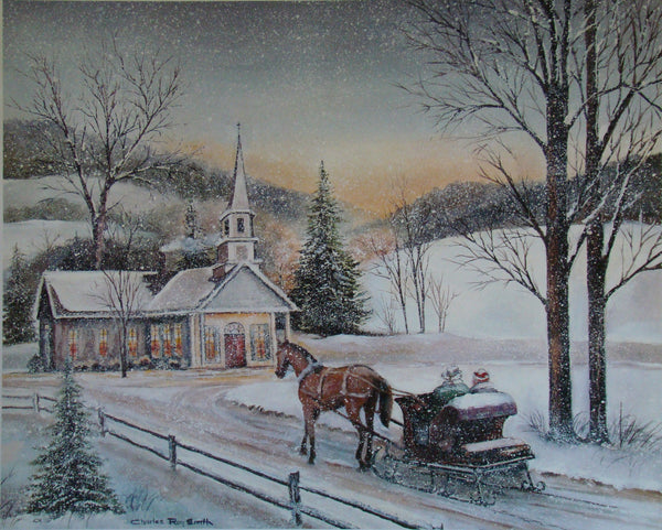 Silent Night- Christmas Eve In The Mountains- Limited Edition Print